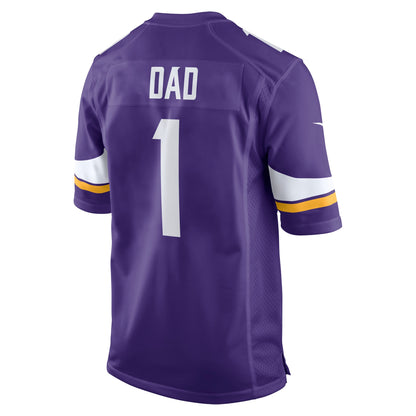 Number 1 Dad Minnesota Vikings Game Jersey - Purple