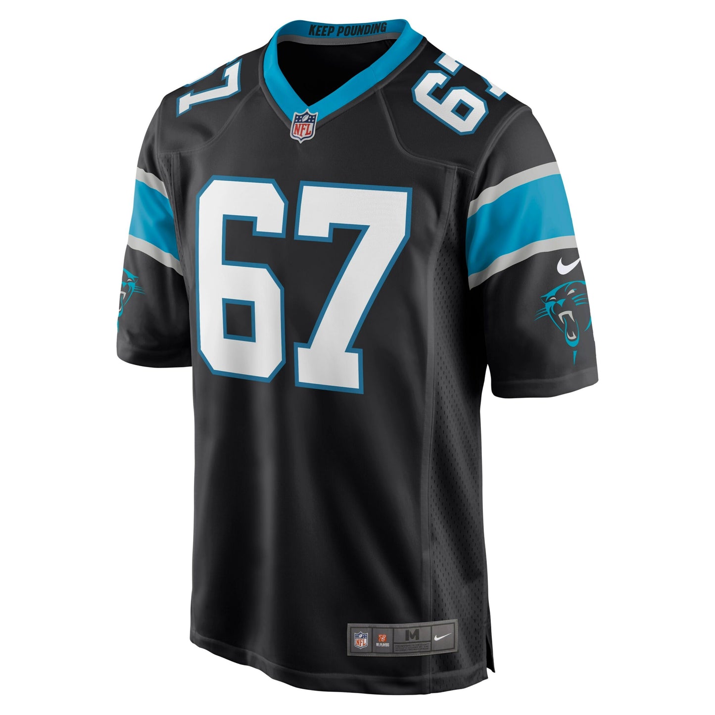 John Miller Carolina Panthers Game Jersey - Black