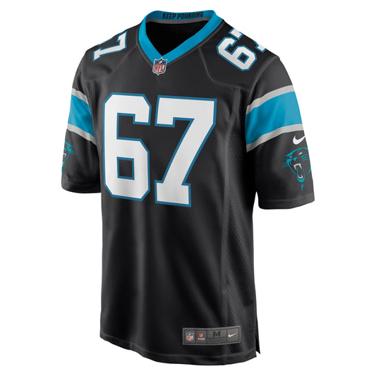 John Miller Carolina Panthers Game Jersey - Black