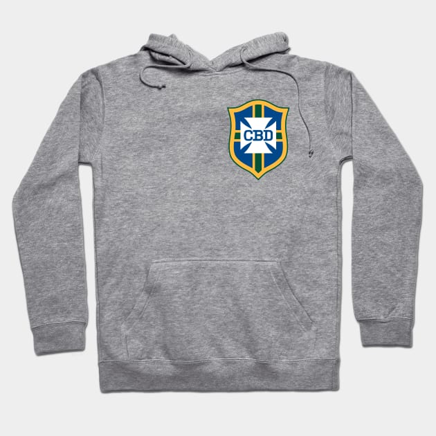 Pele Brasil 1970 Cbd Soccer/Football Jersey (Front/Back Print) Hoodie