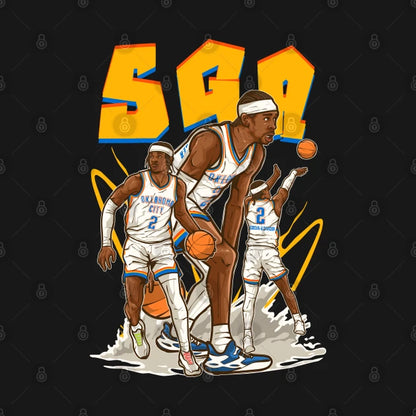 Shai Gilgeous-Alexander Sga Cartoon Hoodie