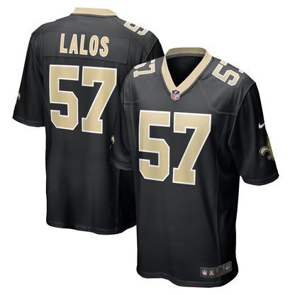 Niko Lalos New Orleans Saints Team Game Jersey - ?Black