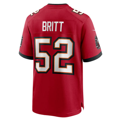 K.J. Britt Tampa Bay Buccaneers Game Jersey - Red