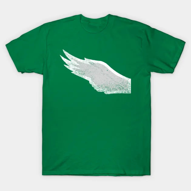 Retro Philadelphia Eagles Kelly Green Wing T-Shirt
