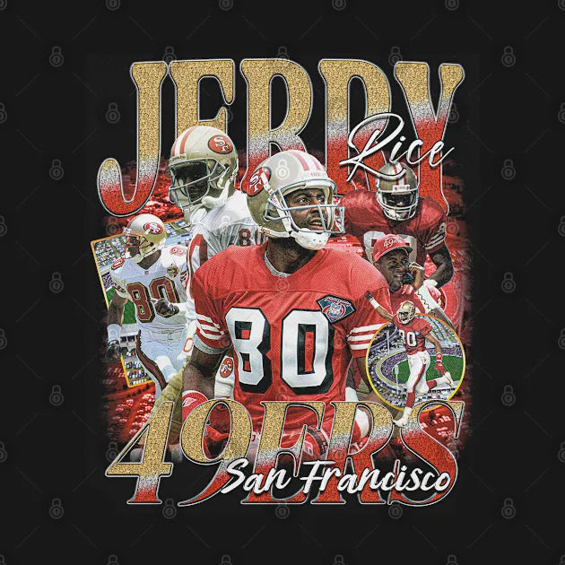 Jerry Rice Retro Bootleg T-Shirt