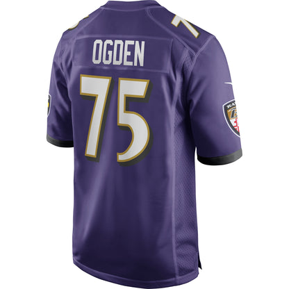 Jonathan Ogden Baltimore Ravens Game Retired Player Jersey - Purple