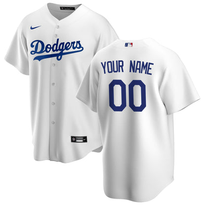 Los Angeles Dodgers Youth Home Replica Custom Jersey - White