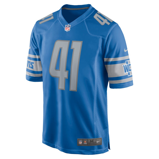 James Houston Detroit Lions Game Jersey - Blue