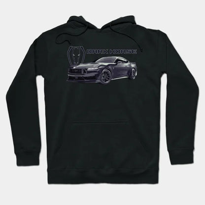 Dark Horse Mustang Gt 5.0L V8 Coyote Engine Performance Car S650 Hoodie