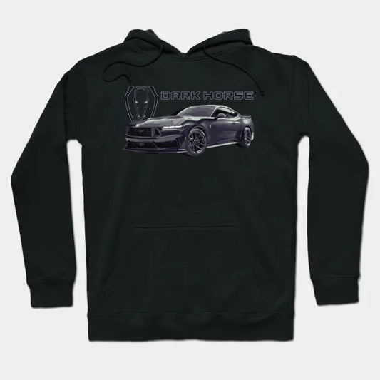 Dark Horse Mustang Gt 5.0L V8 Coyote Engine Performance Car S650 Hoodie