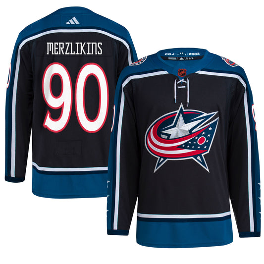 Elvis Merzlikins Columbus Blue Jackets Reverse Retro 2.0 Authentic Player Jersey - Black