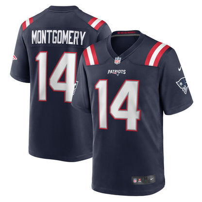 Ty Montgomery New England Patriots Player Game Jersey - Navy