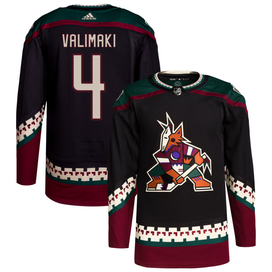 Juuso Valimaki Arizona Coyotes Home Primegreen Authentic Pro Jersey - Black