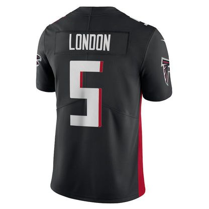 Men's Atlanta Falcons Drake London Vapor Jersey - Black