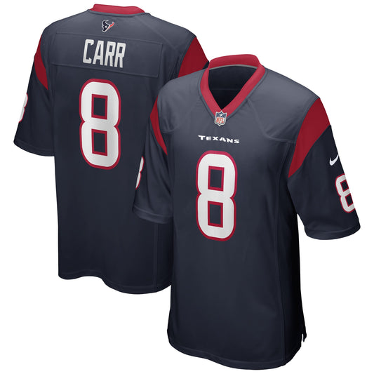 David Carr Houston Texans Game Retired Player Jersey - Navy