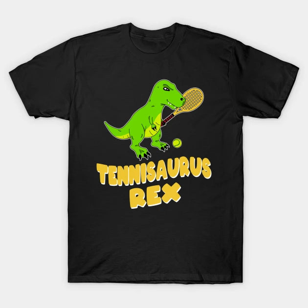 Tennis T-Rex Dinosaurs T-Shirt