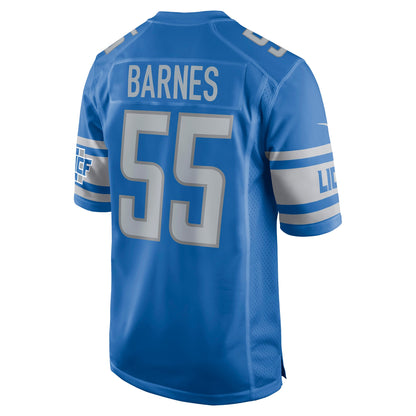 Derrick Barnes Detroit Lions Game Player Jersey - Blue