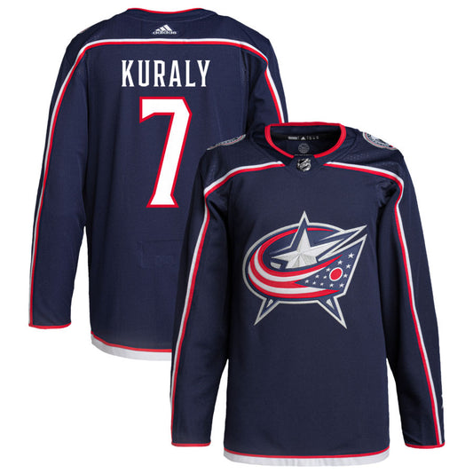 Sean Kuraly Columbus Blue Jackets Home Primegreen Authentic Pro Jersey - Navy