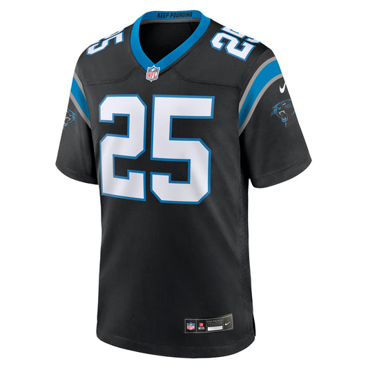 Xavier Woods Carolina Panthers Team Game Jersey - Black
