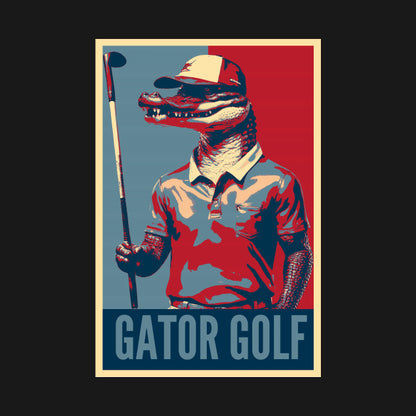 Gator Golf Funny Alligator Golf Player Hope Hoodie