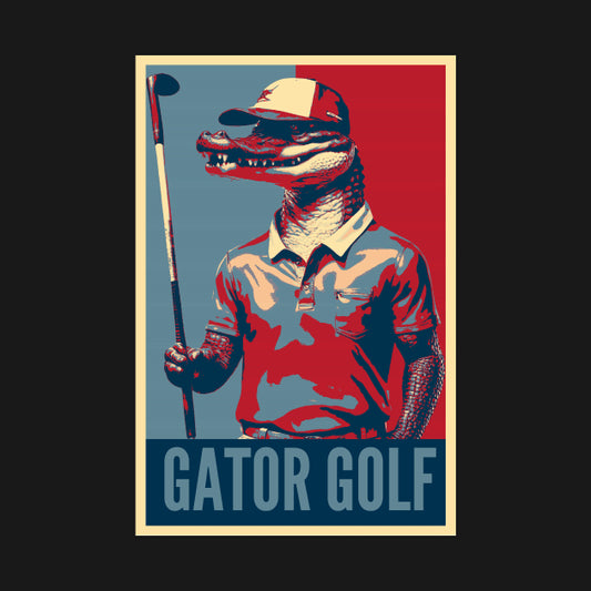 Gator Golf Funny Alligator Golf Player Hope Hoodie