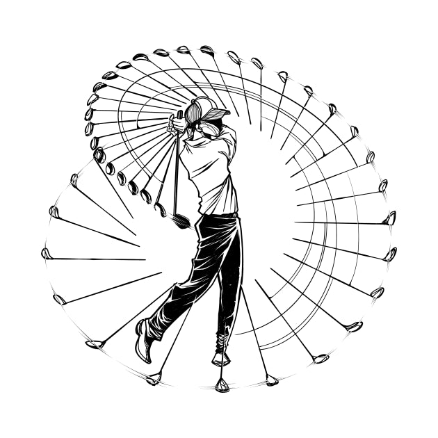 Stroboscopic Golf Swing T-Shirt