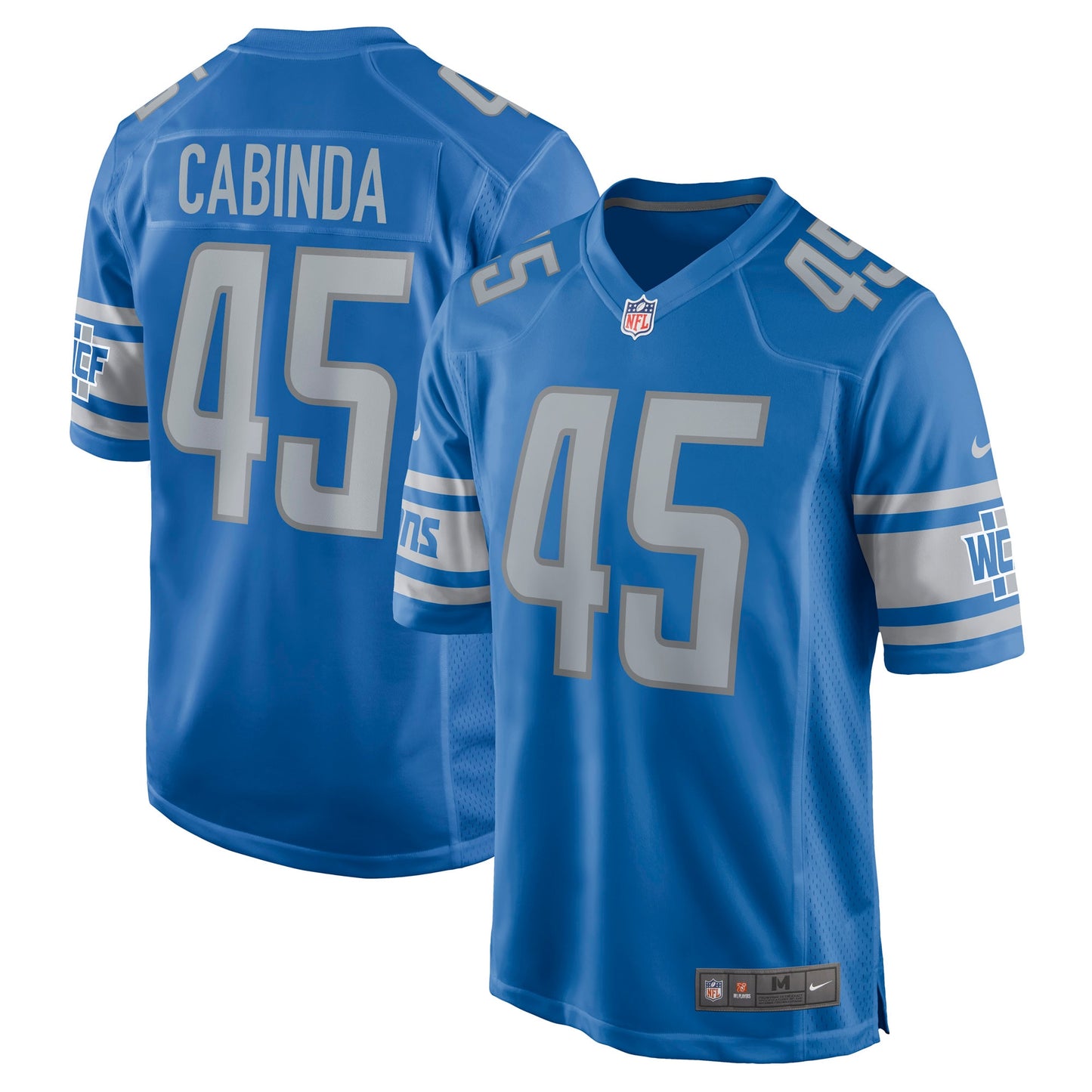 Jason Cabinda Detroit Lions Game Player Jersey - Blue