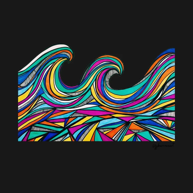 Waves Of Color Hoodie