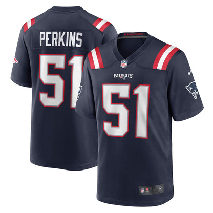 Ronnie Perkins New England Patriots Game Jersey - Navy