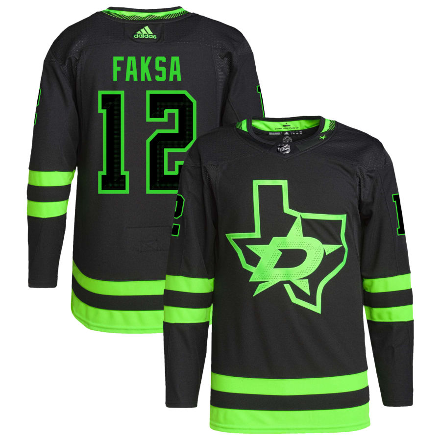 Radek Faksa Dallas Stars Alternate Primegreen Authentic Pro Jersey - Black