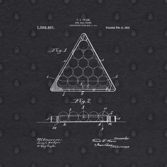 Pool Patent - Billiards Art - Antique Hoodie