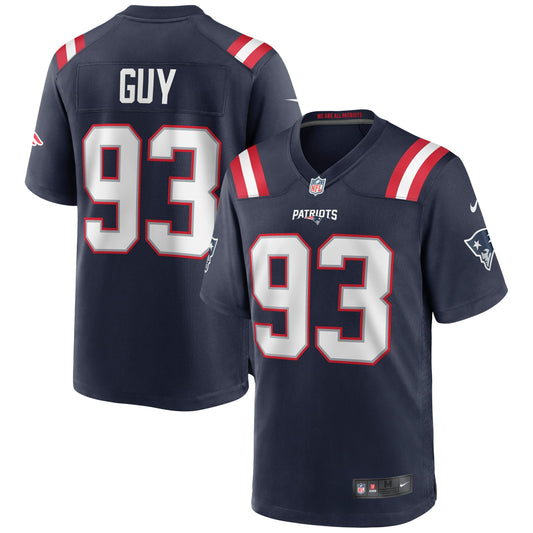 Lawrence Guy New England Patriots Game Jersey - Navy