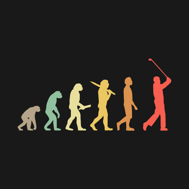 Retro Golf Evolution Gift For Golfers & Golf Players Hoodie