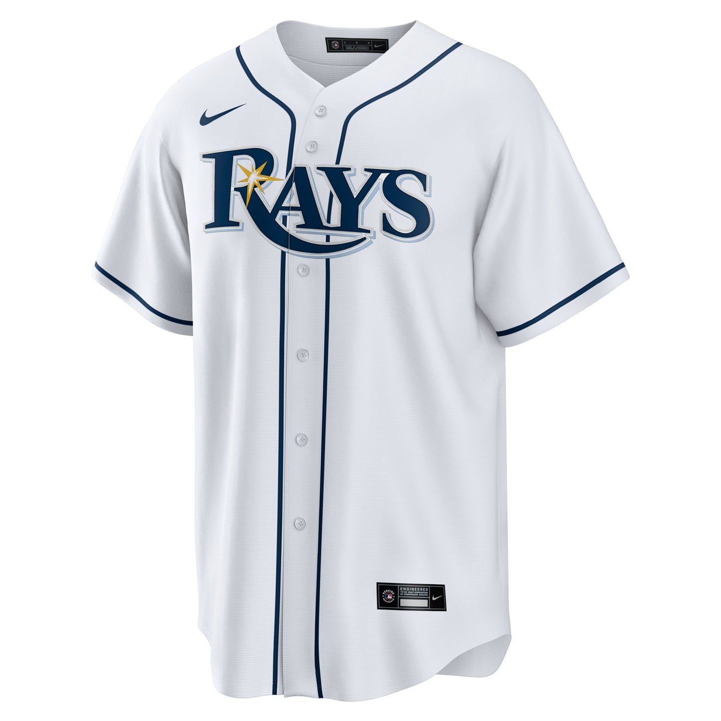 Tampa Bay Rays Home Replica Custom Jersey - White