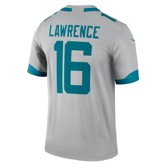 Trevor Lawrence Jacksonville Jaguars Inverted Legend Jersey - Silver
