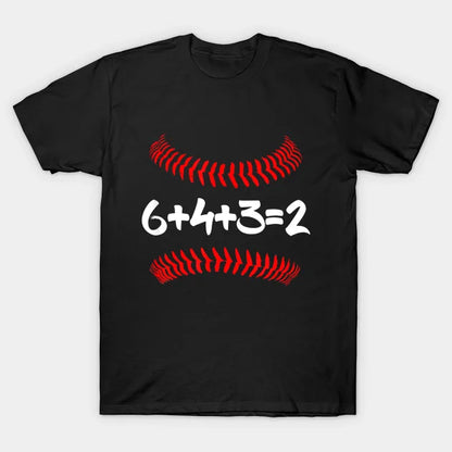 6432 Baseball Math Double Play T-Shirt