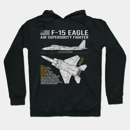 F-15 Eagle Blueprint Hoodie