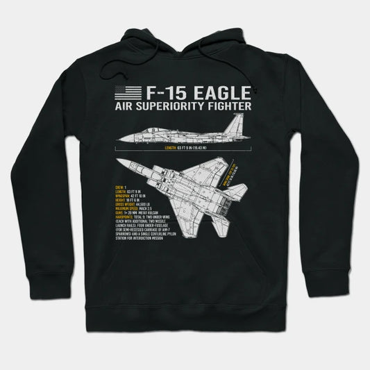 F-15 Eagle Blueprint Hoodie