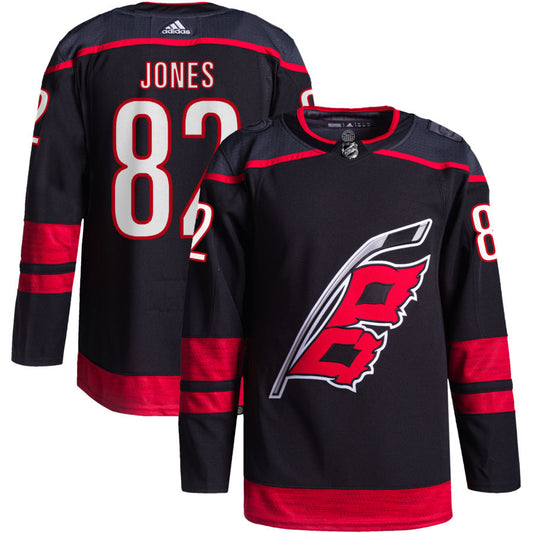 Caleb Jones Carolina Hurricanes Alternate Primegreen Authentic Pro Jersey - Black