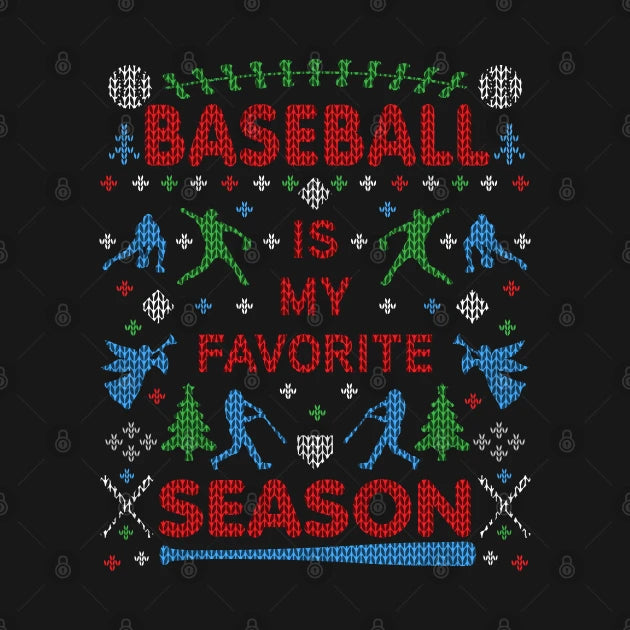 Funny Baseball Season Ugly Christmas Sweater Party Original Hoodie