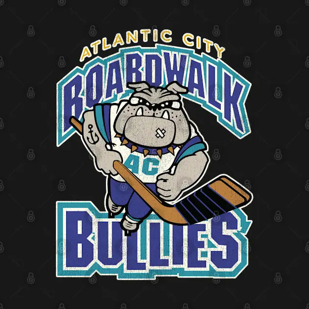 Defunct Atlantic City Boardwalk Bullies Hockey Team Hoodie