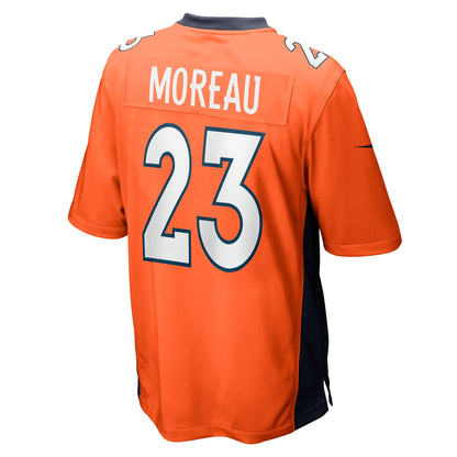 Fabian Moreau Denver Broncos Team Game Jersey - ?Orange