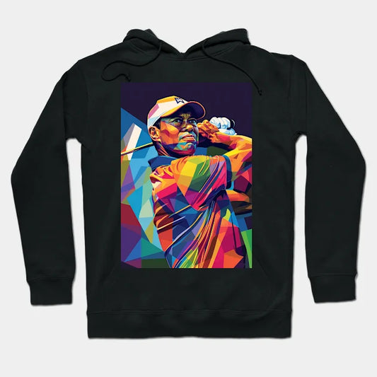 Tiger Woods Wpap Pop Art Hoodie