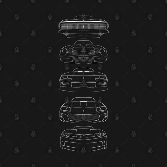Evolution Of The Camaro T-Shirt