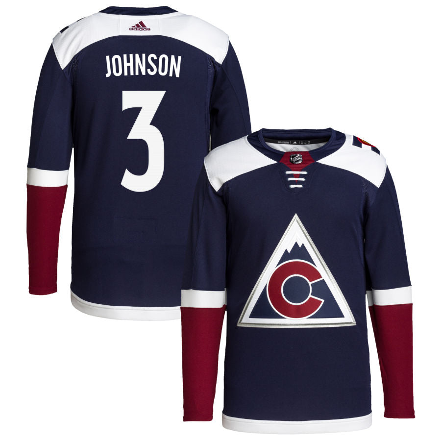 Jack Johnson Colorado Avalanche 2018/19 Alternate Primegreen Authentic Pro Jersey - Navy