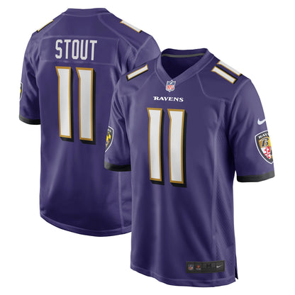 Jordans Stout Baltimore Ravens Player Game Jersey - Purple