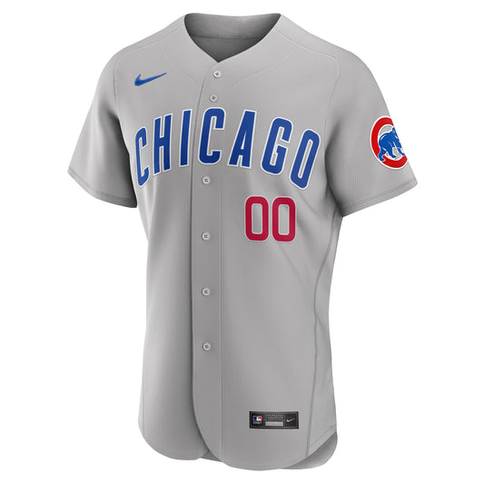 Chicago Cubs Road Authentic Custom Jersey - Gray