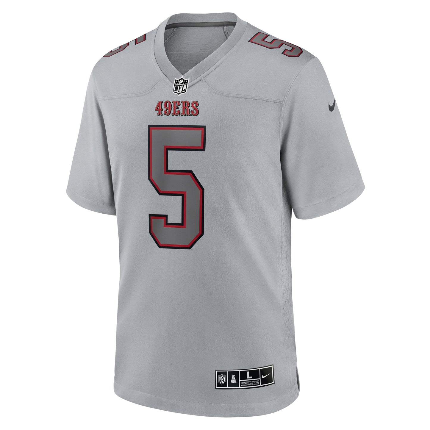 Trey Lance San Francisco 49ers Atmosphere Fashion Game Jersey - Gray