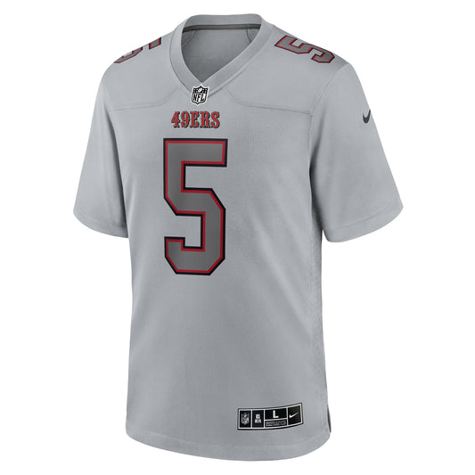 Trey Lance San Francisco 49ers Atmosphere Fashion Game Jersey - Gray