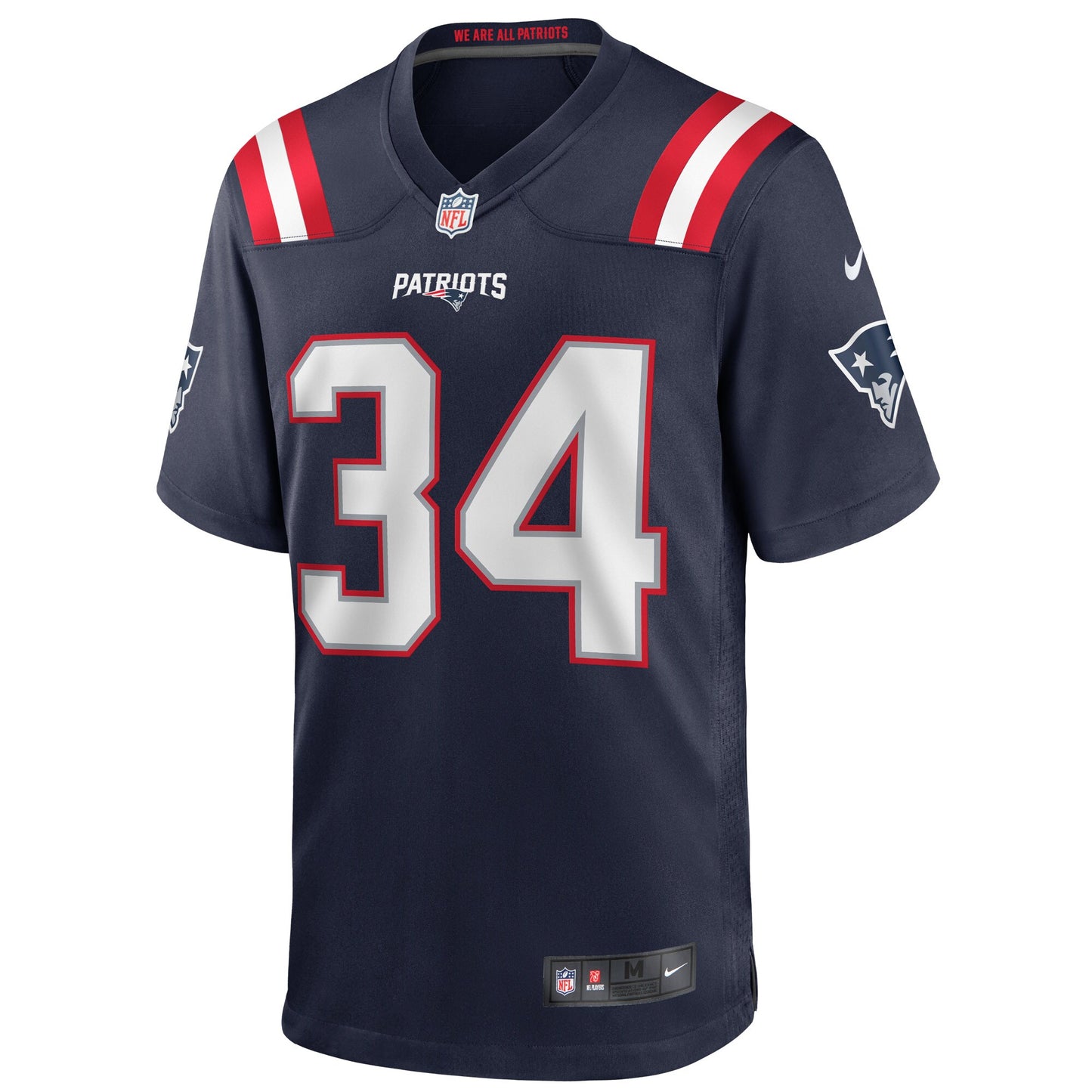 Rex Burkhead New England Patriots Game Jersey - Navy